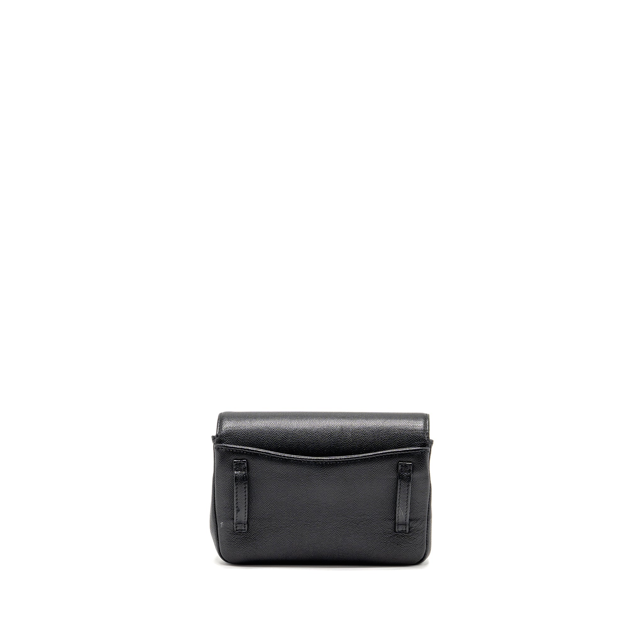 CHANEL 19C CAPTAIN GOLD BELT WAIST BAG CAVIAR BLACK GHW