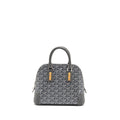 GOYARD VENDOME MINI BAG GOYARDINE CANVAS/CHEVROCHES CALFSKIN GREY SHW