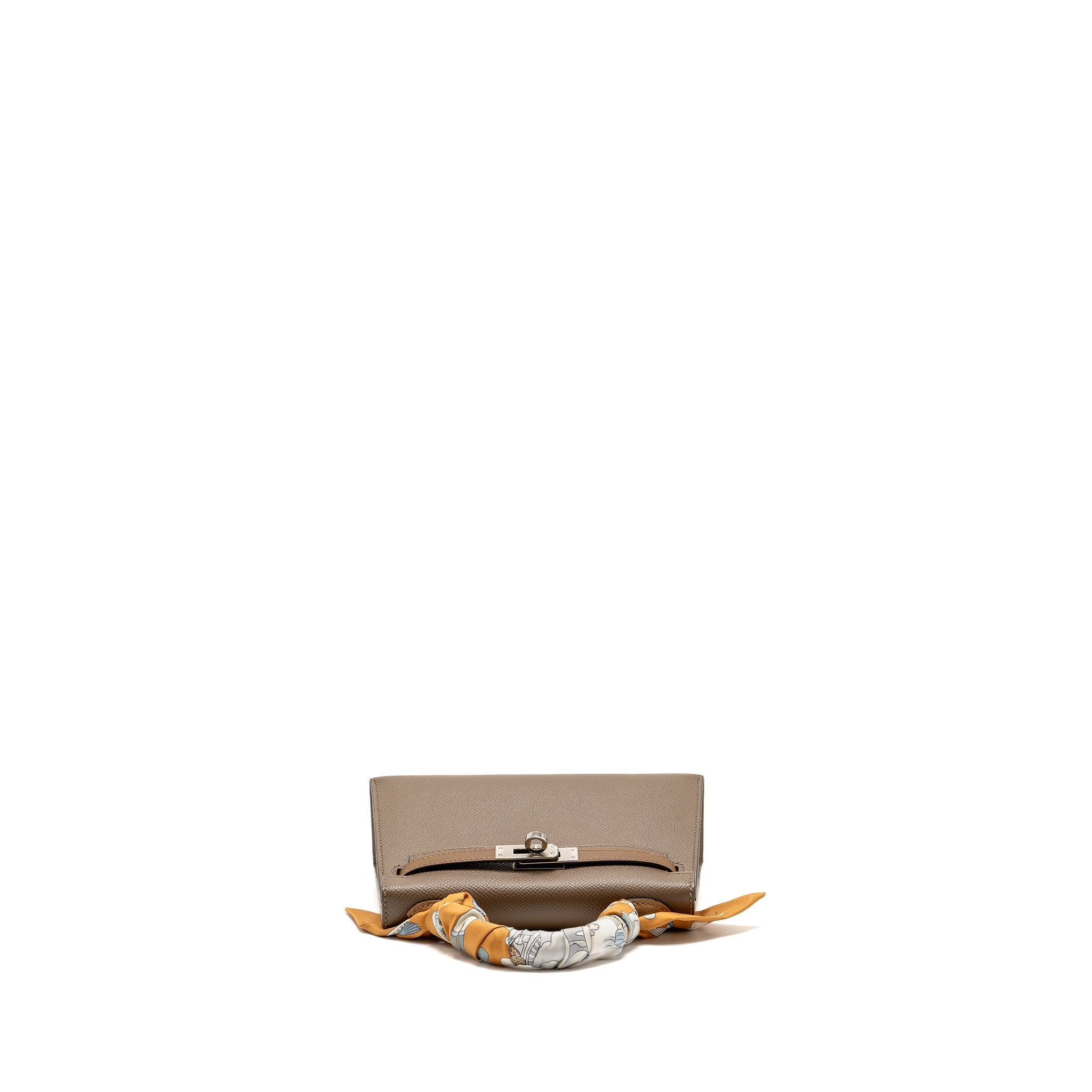 HERMES MINI KELLY II EPSOM ETOUPE/ ALEZAN/ BISCUIT SHW