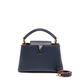 LOUIS VUITTON CAPUCINES PM TAURILLON LEATHER MARINE BLUE GHW