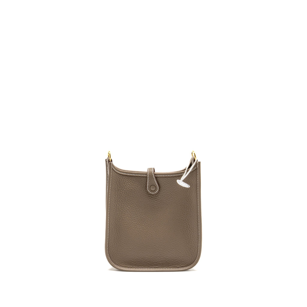 HERMES MINI EVELYNE CLEMENCE ETOUPE GHW