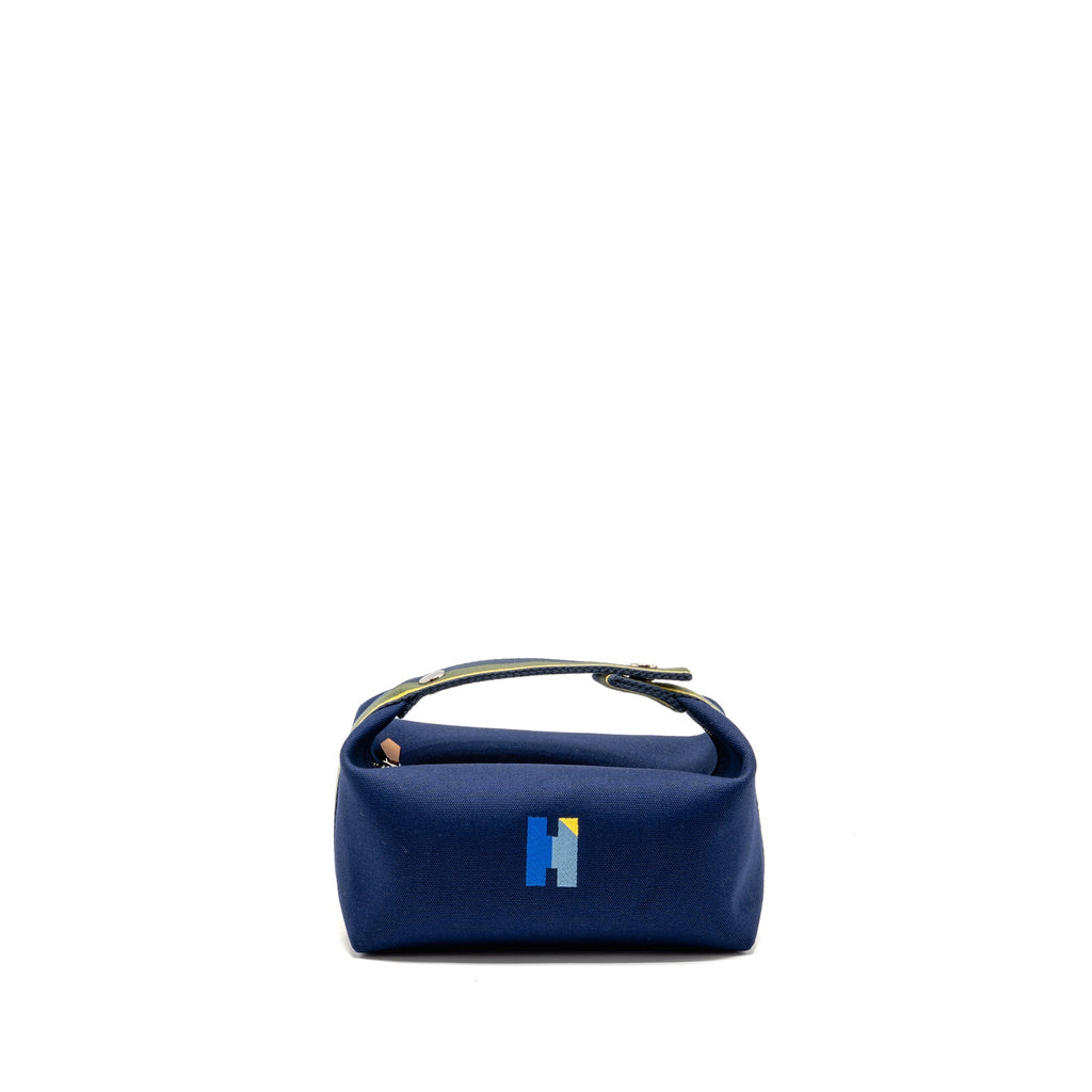 HERMES TROUSSE DE TOILETTE BRIDE A BRAC PM H PAVILLON MARINE SHW