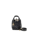 DIOR TOUJOURS VERTICAL NANO TOTE BAG CALFSKIN BLACK LGHW