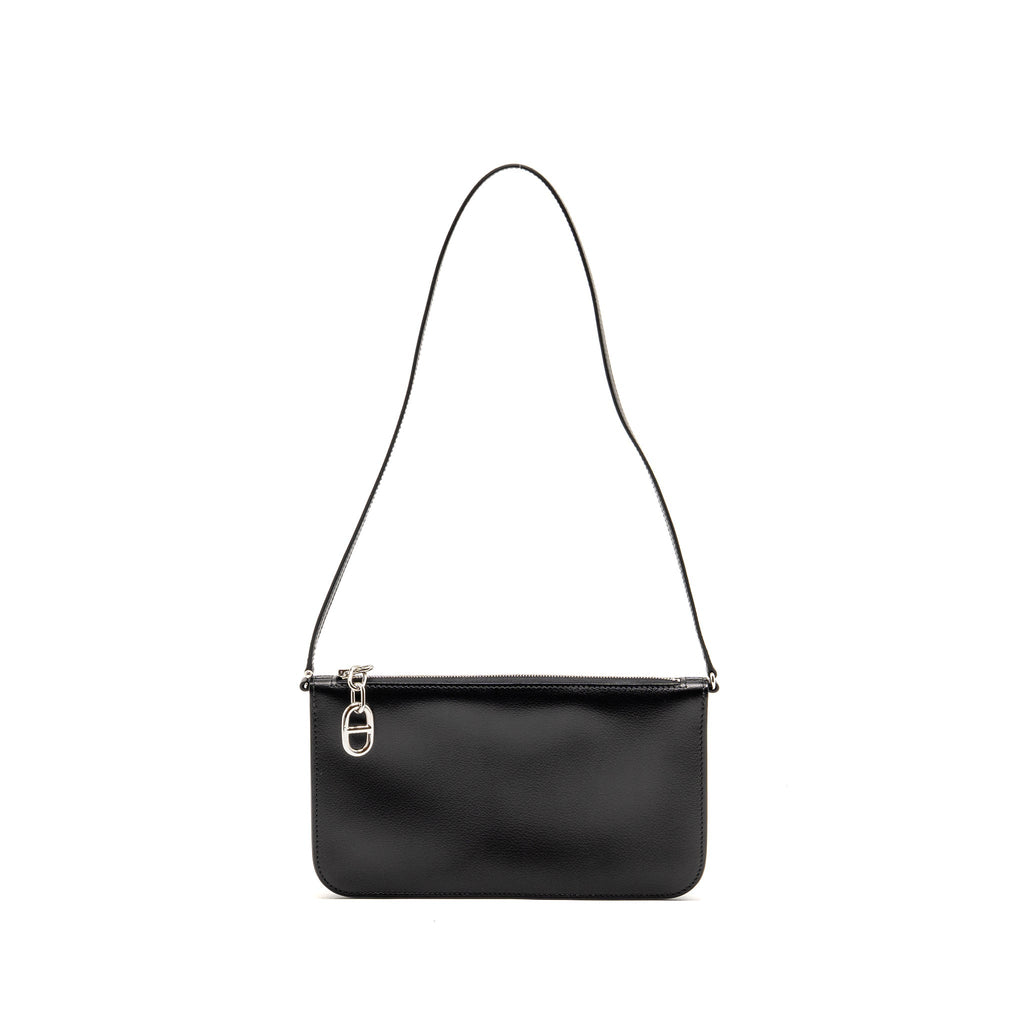 HERMES ZIPENGO CHAINE D’ANCRE TO GO POUCH EVERGRAIN CALFSKIN BLACK SHW