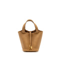 HERMES PICOTIN 18 LOCK BAG CLEMENCE 4B BISCUIT GHW