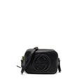 GUCCI SOHO DISCO CAMERA CROSSBODY BAG CALFSKIN BLACK LGHW