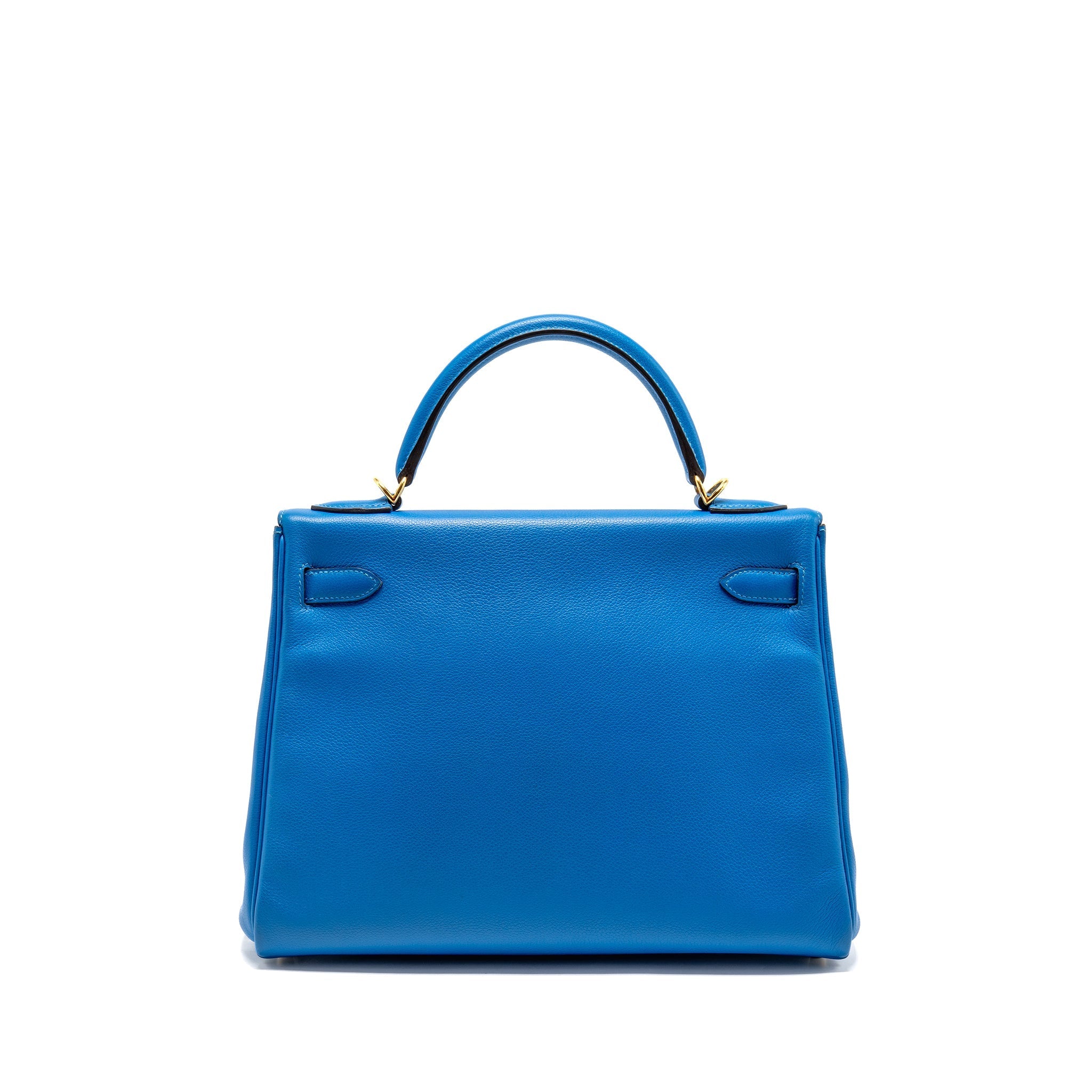 HERMES KELLY 32 EVERCOLOR BLUE HYDRA GHW