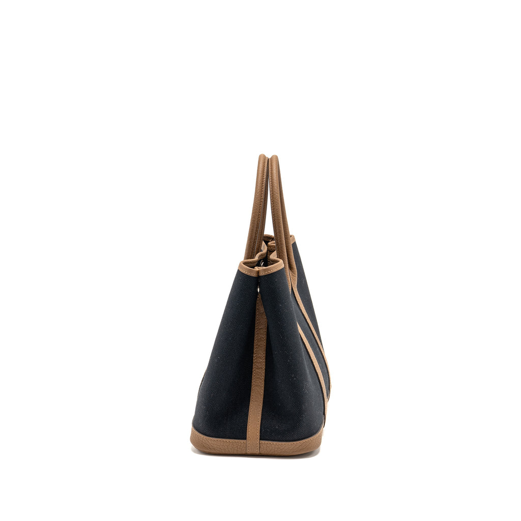 HERMES GARDEN PARTY 30 CANVAS/NEGONDA BLACK/ALEZAN SHW