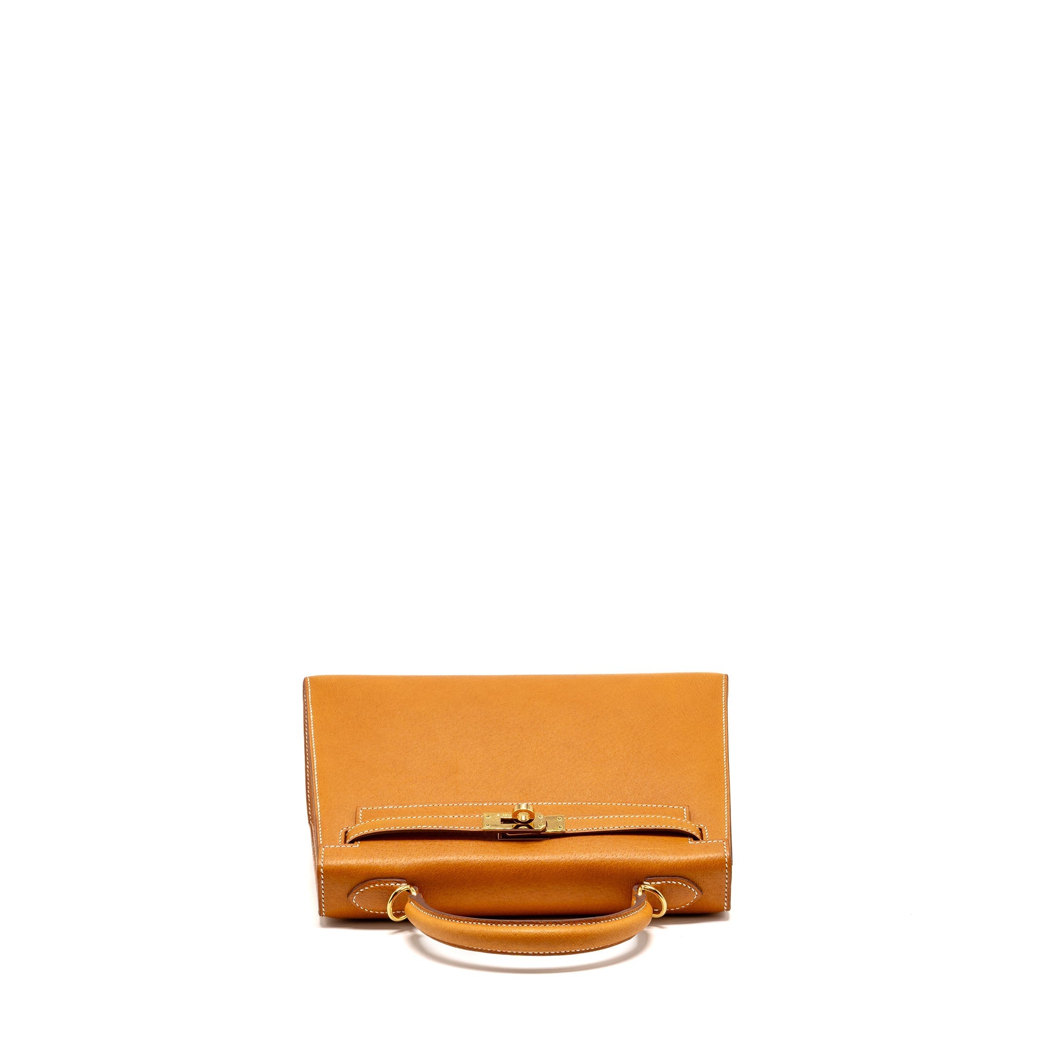 HERMES KELLY 25 PEAU DE PORC TOFFEE GHW