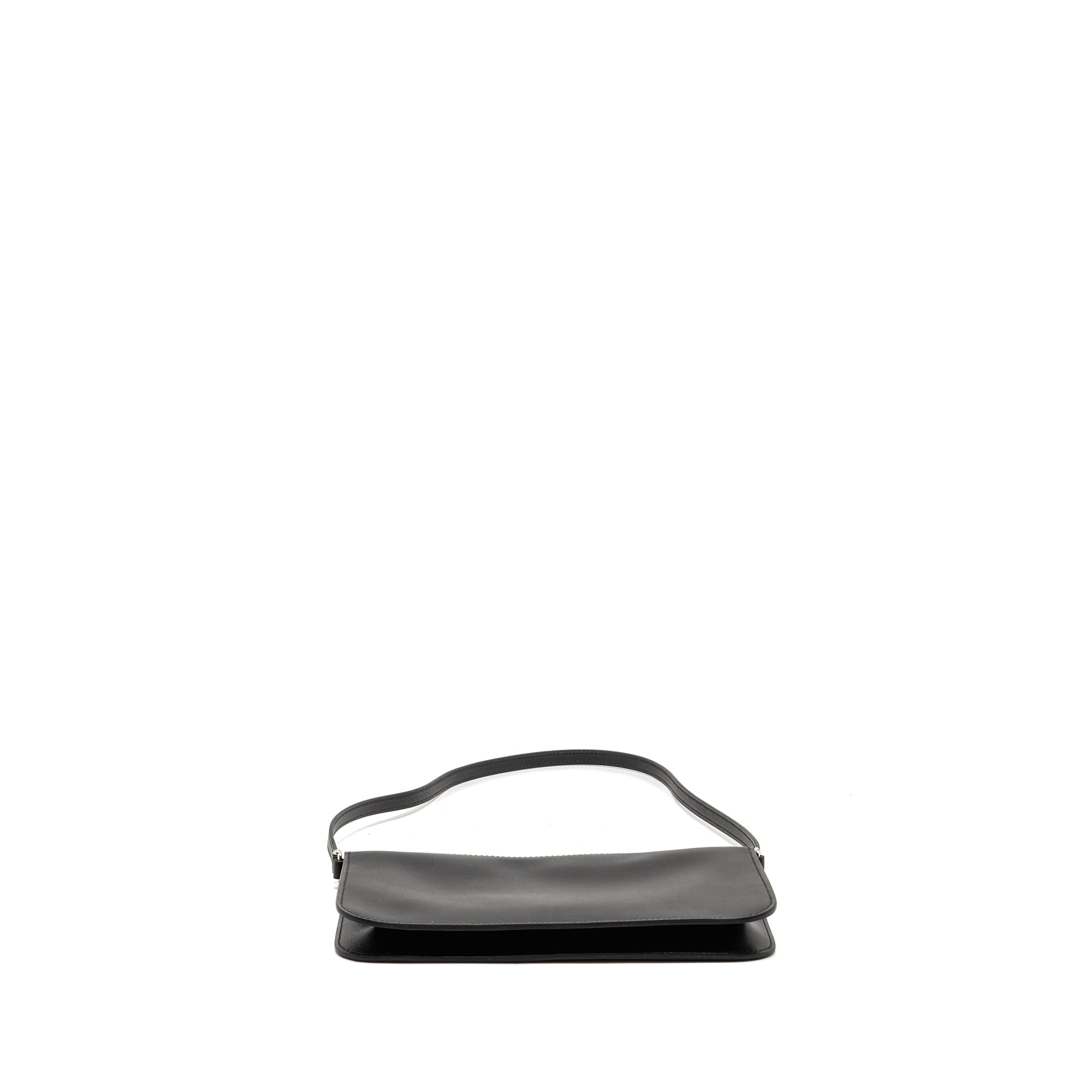 HERMES ZIPENGO CHAINE D’ANCRE TO GO POUCH EVERGRAIN CALFSKIN BLACK SHW