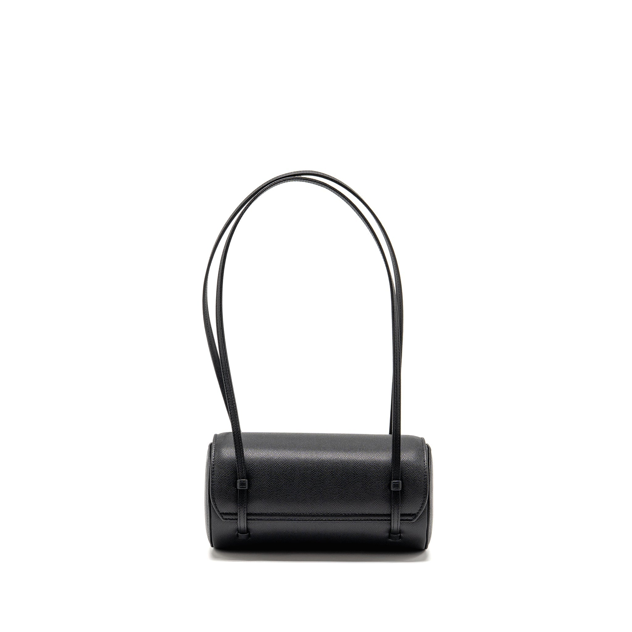CHANEL 26P PREPPY BOWLING SHOULDER BAG CAVIAR BLACK GHW (MICROCHIP)