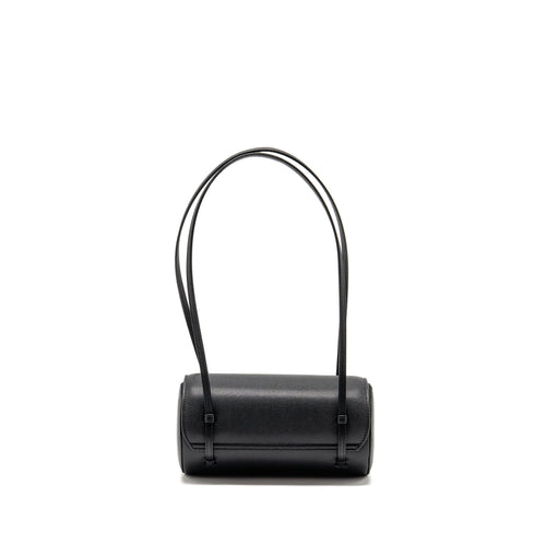 CHANEL 26P PREPPY BOWLING SHOULDER BAG CAVIAR BLACK GHW (MICROCHIP)