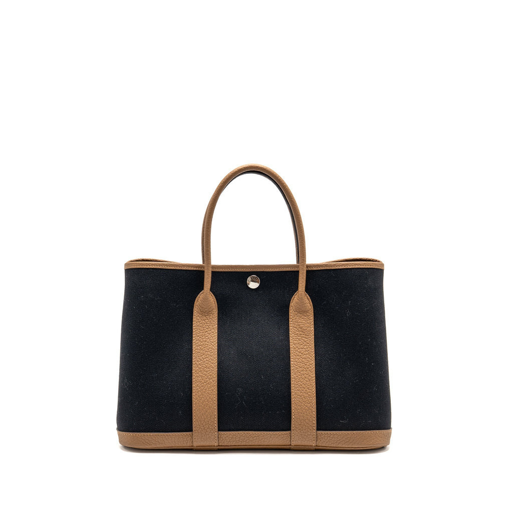 HERMES GARDEN PARTY 30 CANVAS/NEGONDA BLACK/ALEZAN SHW