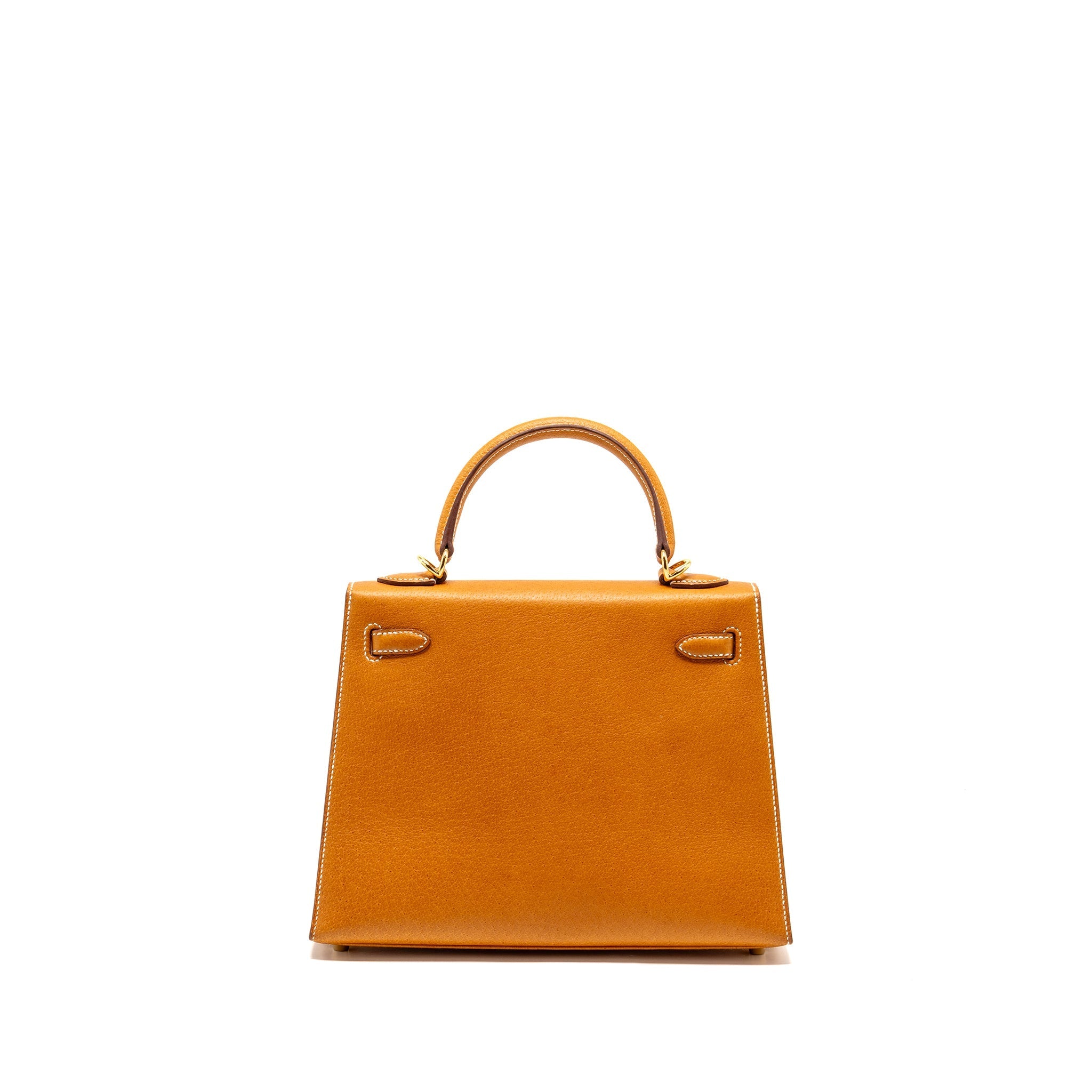 HERMES KELLY 25 PEAU DE PORC TOFFEE GHW