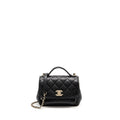 CHANEL SMALL BUSINESS AFFINITY CAVIAR BLACK LGHW (MICROCHIP)