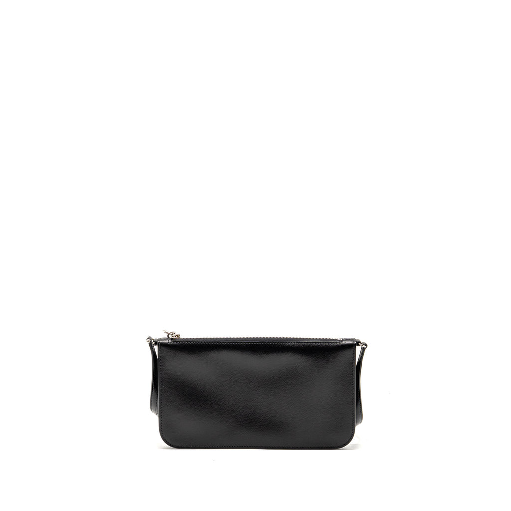 HERMES ZIPENGO CHAINE D’ANCRE TO GO POUCH EVERGRAIN CALFSKIN BLACK SHW