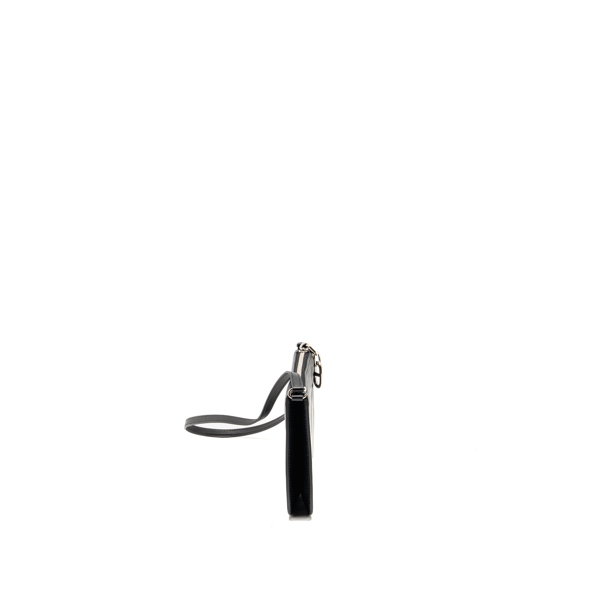 HERMES ZIPENGO CHAINE D’ANCRE TO GO POUCH EVERGRAIN CALFSKIN BLACK SHW