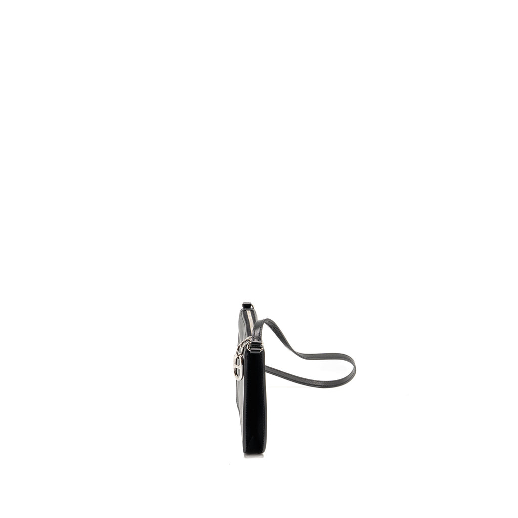 HERMES ZIPENGO CHAINE D’ANCRE TO GO POUCH EVERGRAIN CALFSKIN BLACK SHW