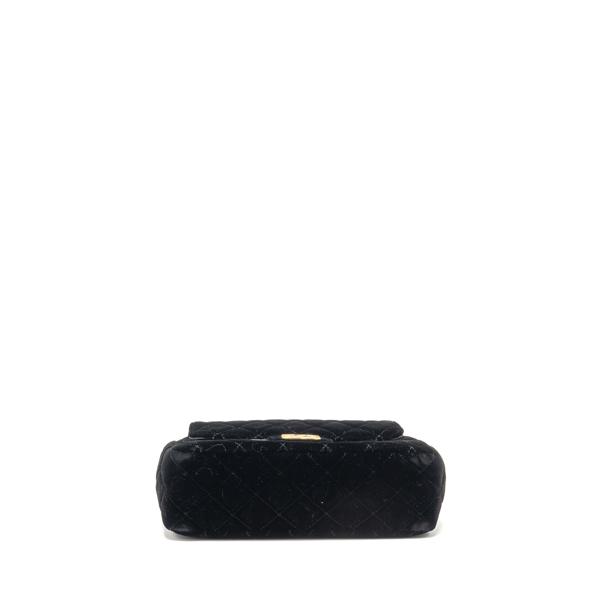 CHANEL 23B HOBO BAG VELVET BLACK GHW (MICROCHIP)
