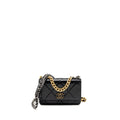 CHANEL 19 WALLET ON CHAIN LAMBSKIN BLACK MULTICOLOUR HARDWARE