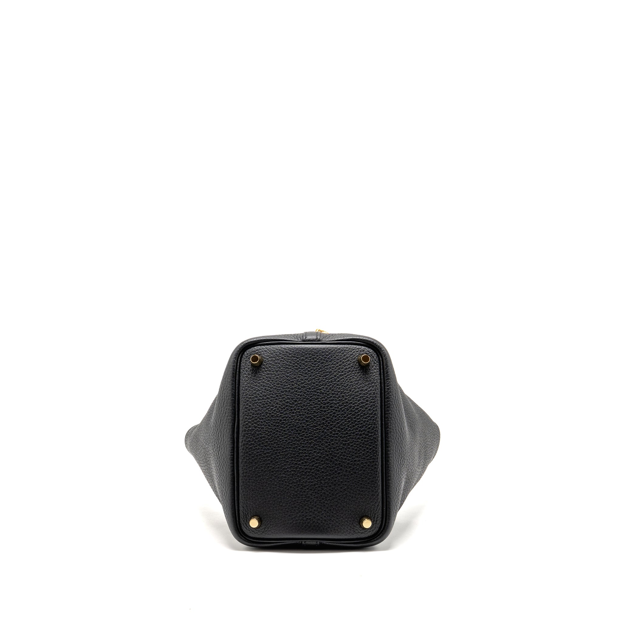 HERMES PICOTIN 18 LOCK BAG CLEMENCE BLACK GHW