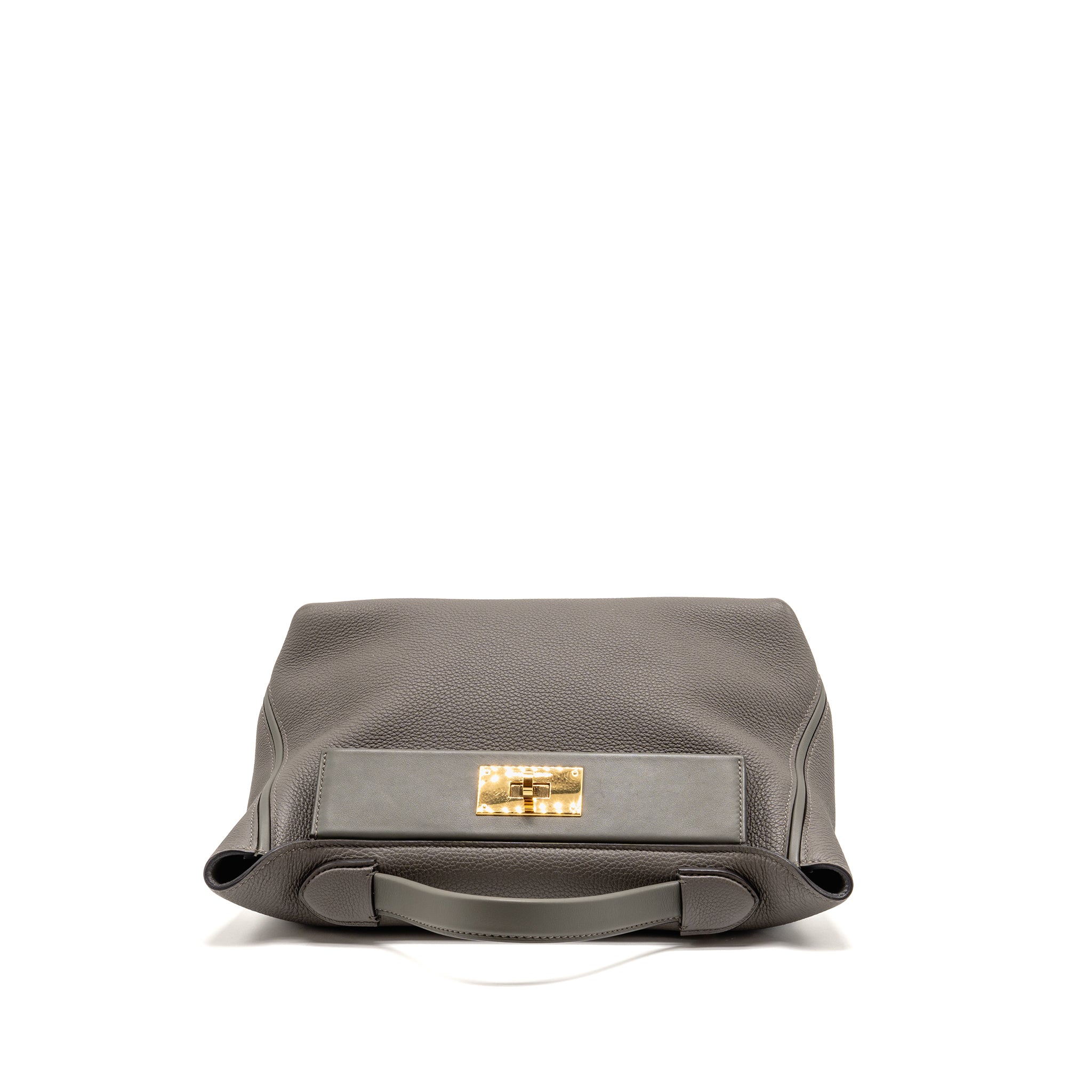 HERMES 2424 24/24-29 BAG TOGO/SWIFT GRIS MEYER GHW