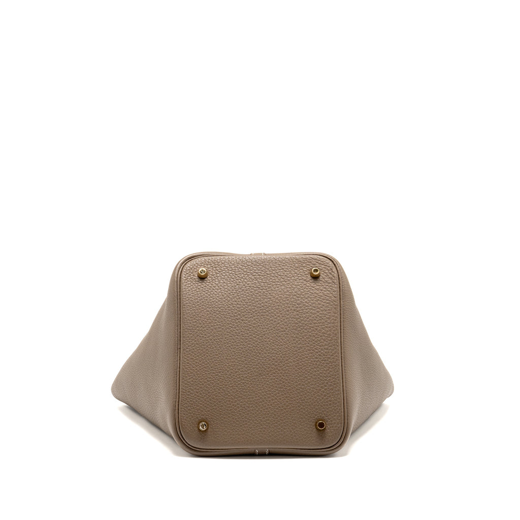 HERMES PICOTIN 22 LOCK BAG CLEMENCE ETOUPE GHW