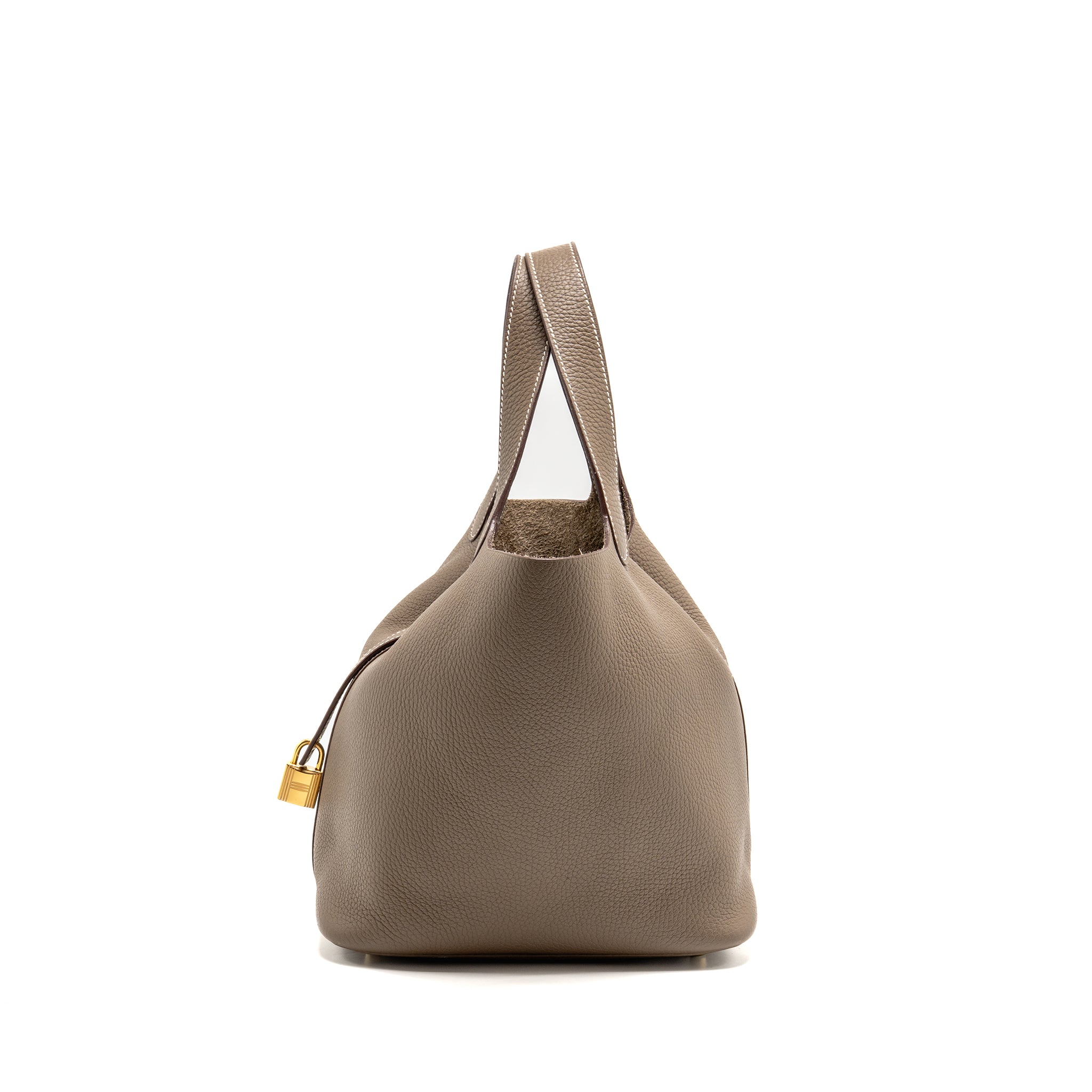 HERMES PICOTIN 22 LOCK BAG CLEMENCE ETOUPE GHW