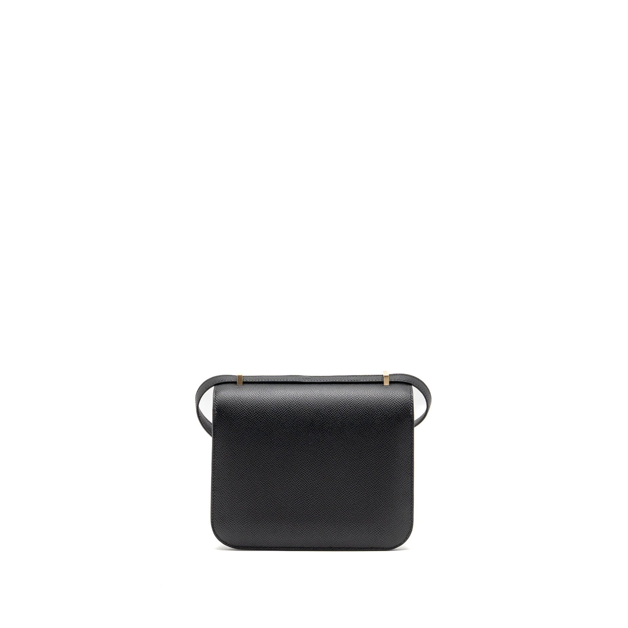 HERMES MINI CONSTANCE EPSOM BLACK BRUSHED GHW