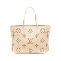 LOUIS VUITTON NEVERFULL MM MONOGRAM EMPREINTE CRÈME/ROSE TRIANON GHW
