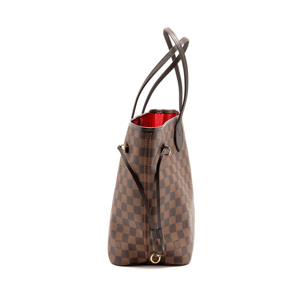 LOUIS VUITTON NEVERFULL MM DAMIER EBENE GHW