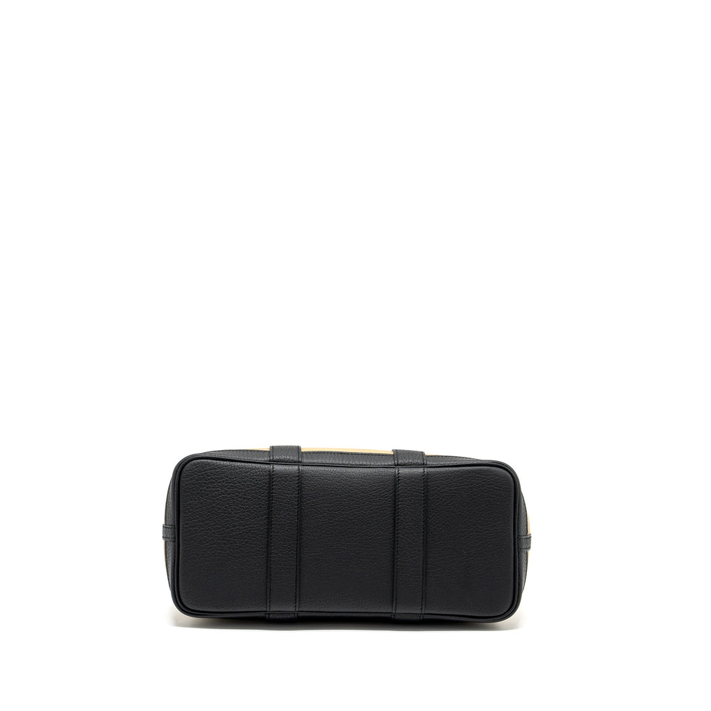 HERMES GARDEN PARTY 30 CANVAS / NEGONDA BEIGE MARIA / VERT YUCCA / BLACK SHW