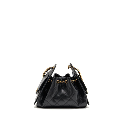 CHANEL MINI 25 BAG CAVIAR BLACK GHW (MICROCHIP)