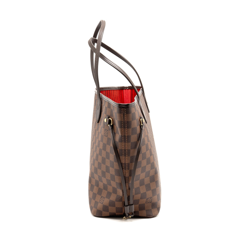 LOUIS VUITTON NEVERFULL MM DAMIER EBENE GHW