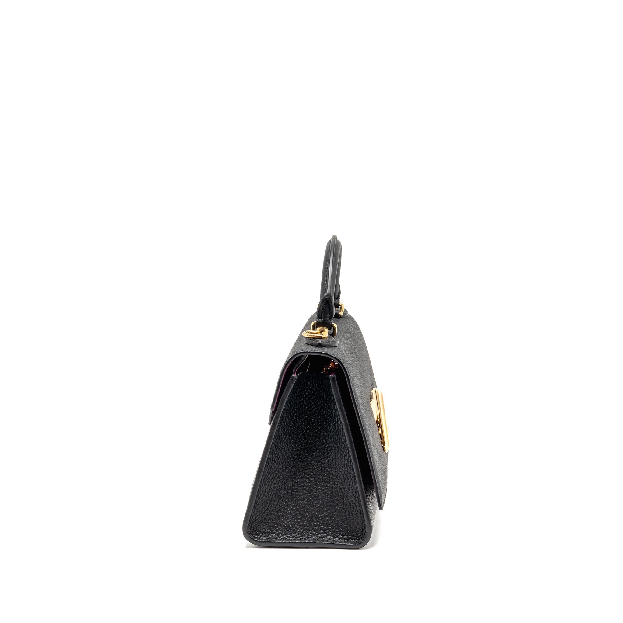 LOUIS VUITTON TWIST ONE HANDLE PM TAURILLON LEATHER BLACK/PINK GHW