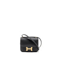 HERMES MINI CONSTANCE EPSOM BLACK BRUSHED GHW