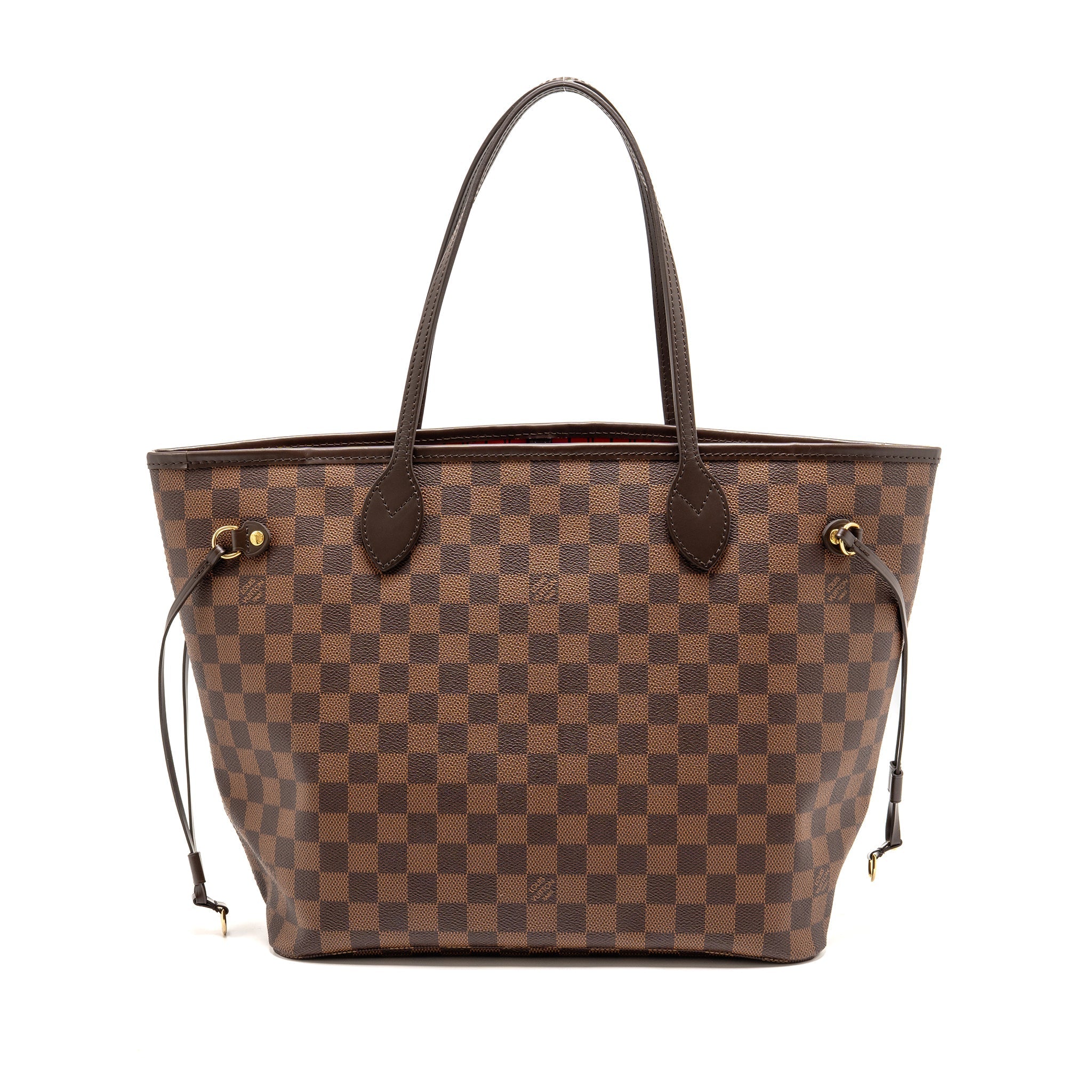 LOUIS VUITTON NEVERFULL MM DAMIER EBENE GHW