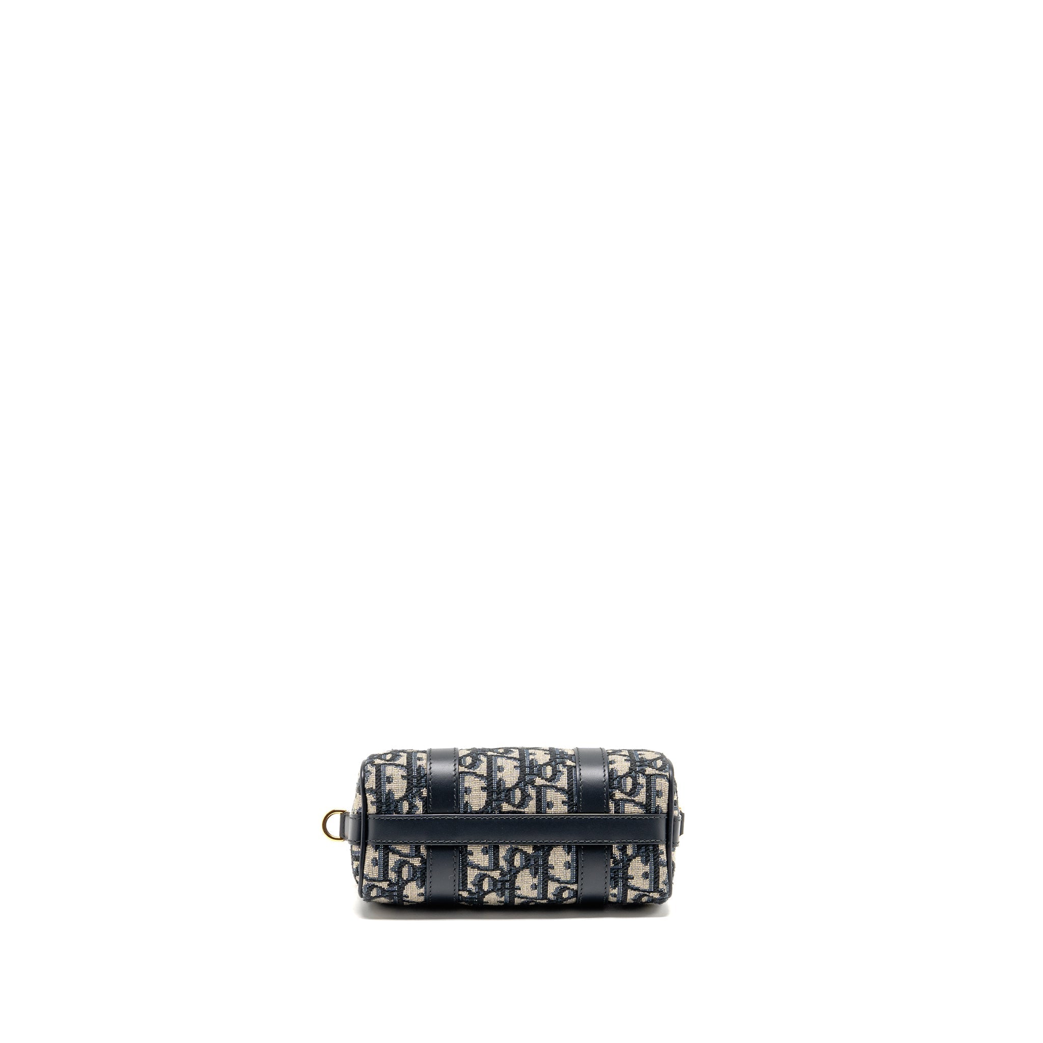 DIOR GROOVE 17 BAG NANO BLUE OBLIQUE CANVAS GHW