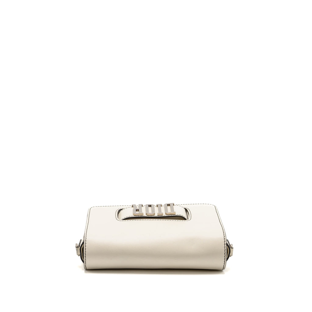 DIOR DIOREVOLUTION FLAP BAG CALFSKIN WHITE SHW