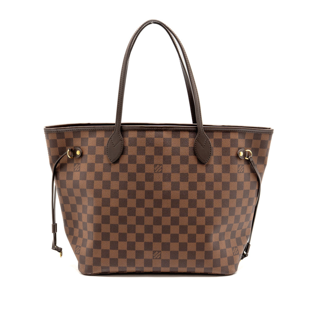 LOUIS VUITTON NEVERFULL MM DAMIER EBENE GHW