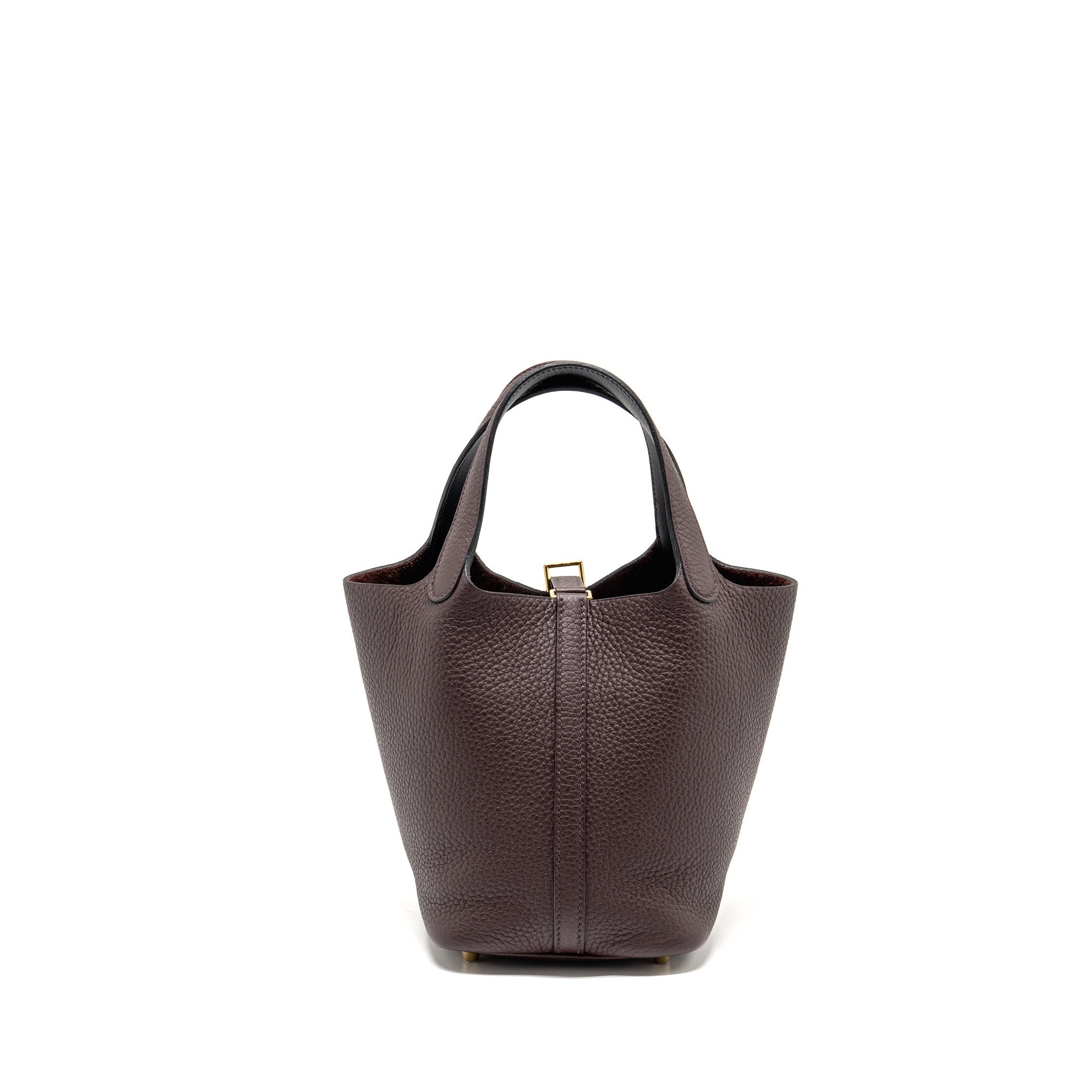 HERMES PICOTIN18 LOCK BAG CLEMENCE/SWIFT ROUGE SELLIER/CABAN GHW