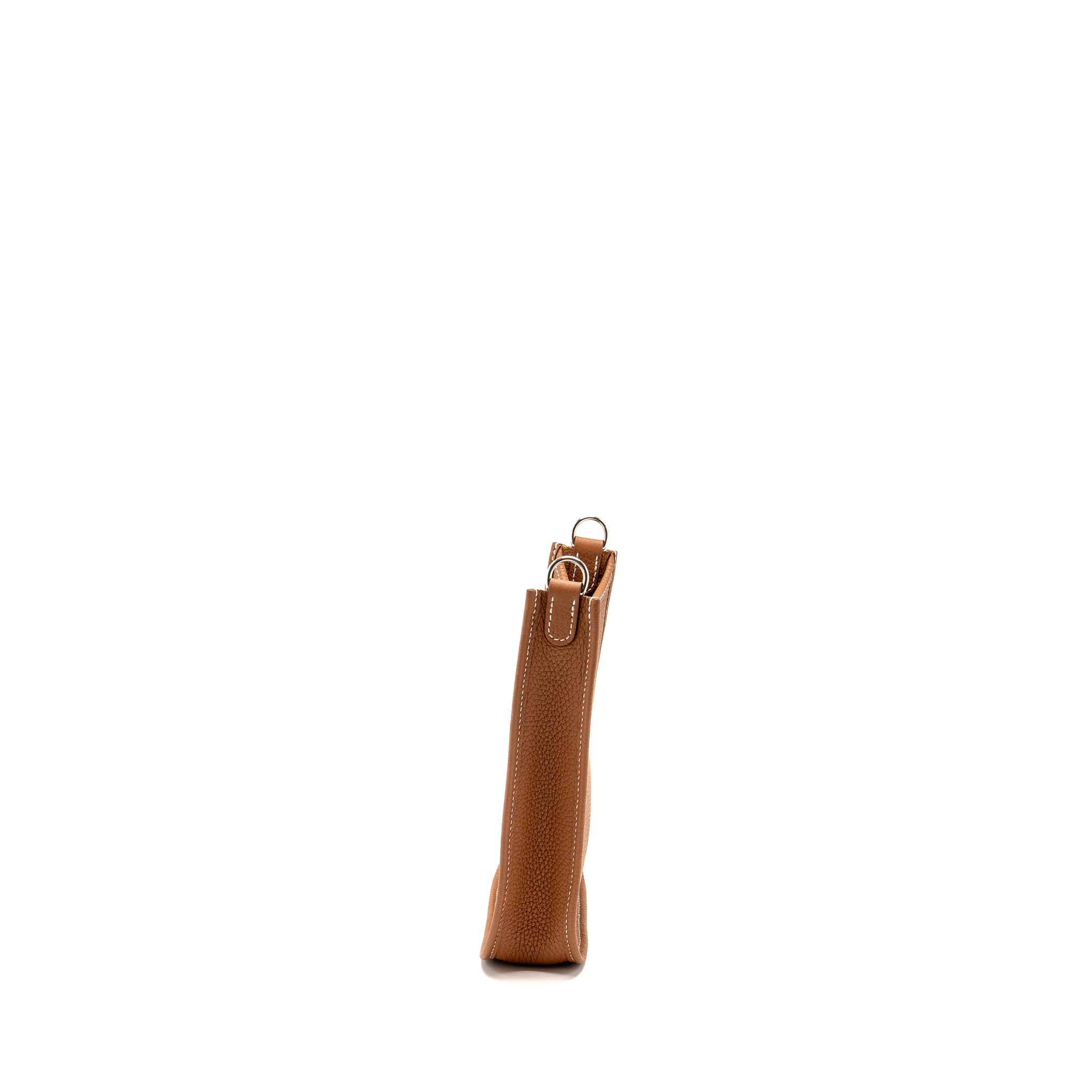 HERMES MINI EVELYNE CLEMENCE GOLD WITH GOLD-BLANC STRAP SHW