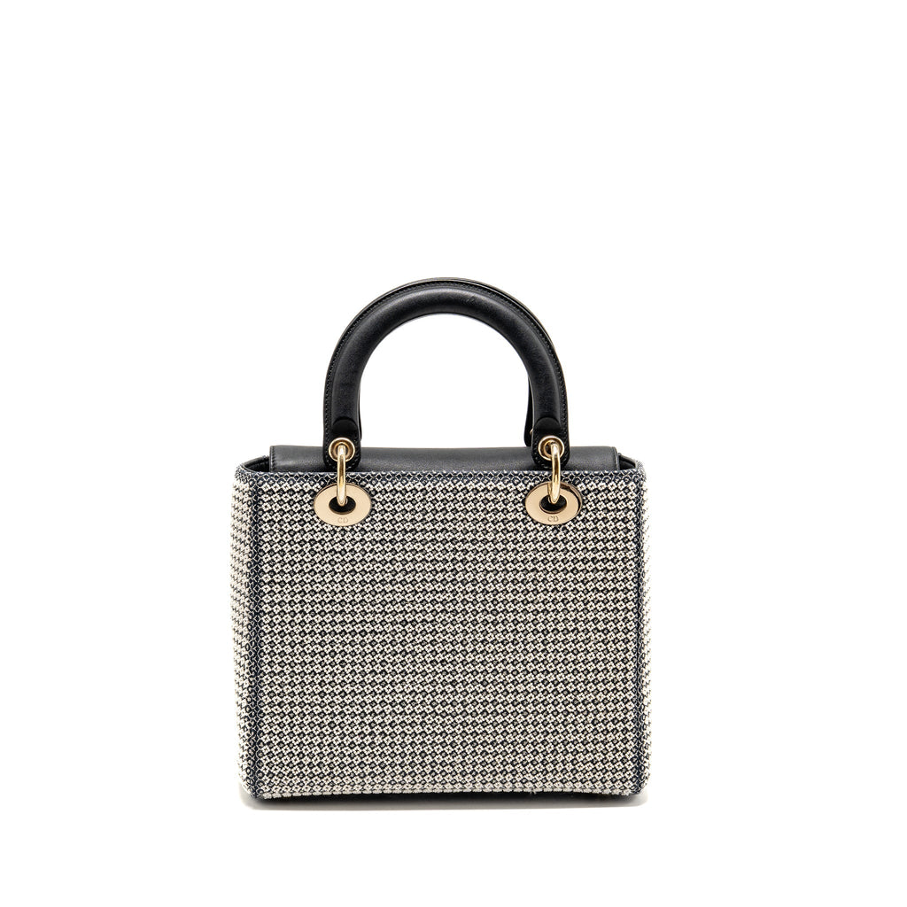 DIOR MEDIUM LADY DIOR LA FORCE LIMITED EDITION CALFSKIN/FABRIC MULTICOLOUR LGHW