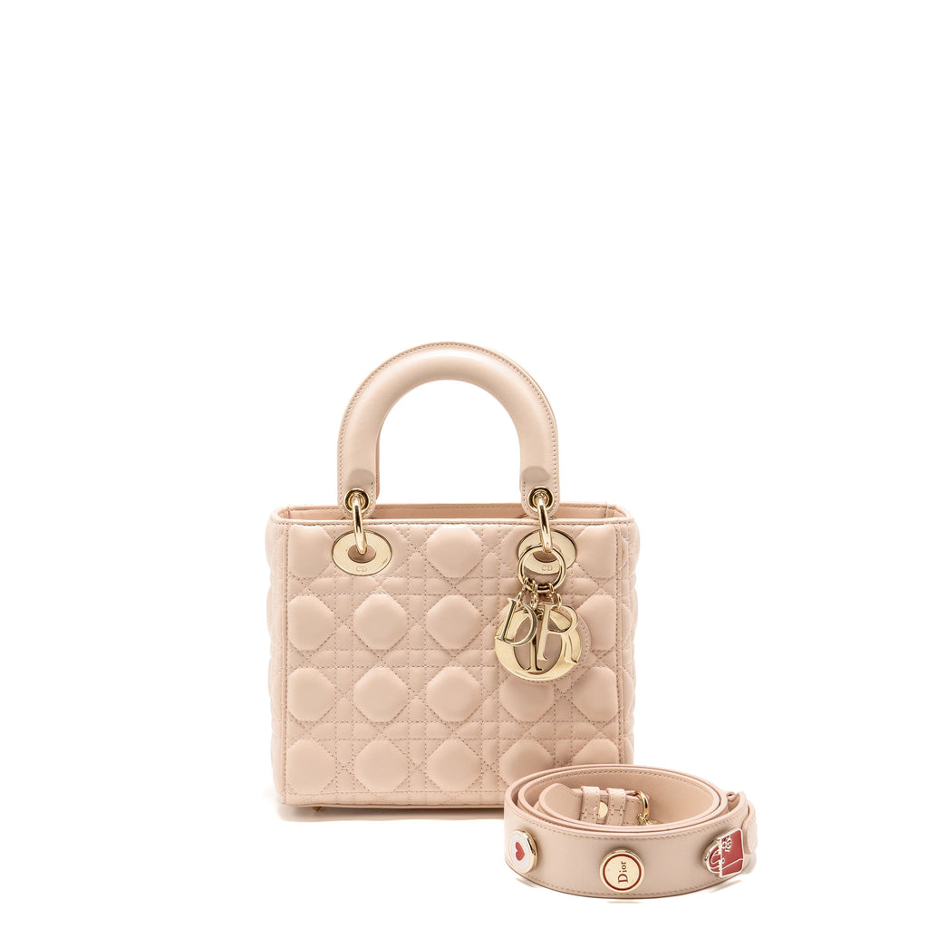 DIOR MY ABC SMALL LADY DIOR LAMBSKIN LIGHT PINK LGHW