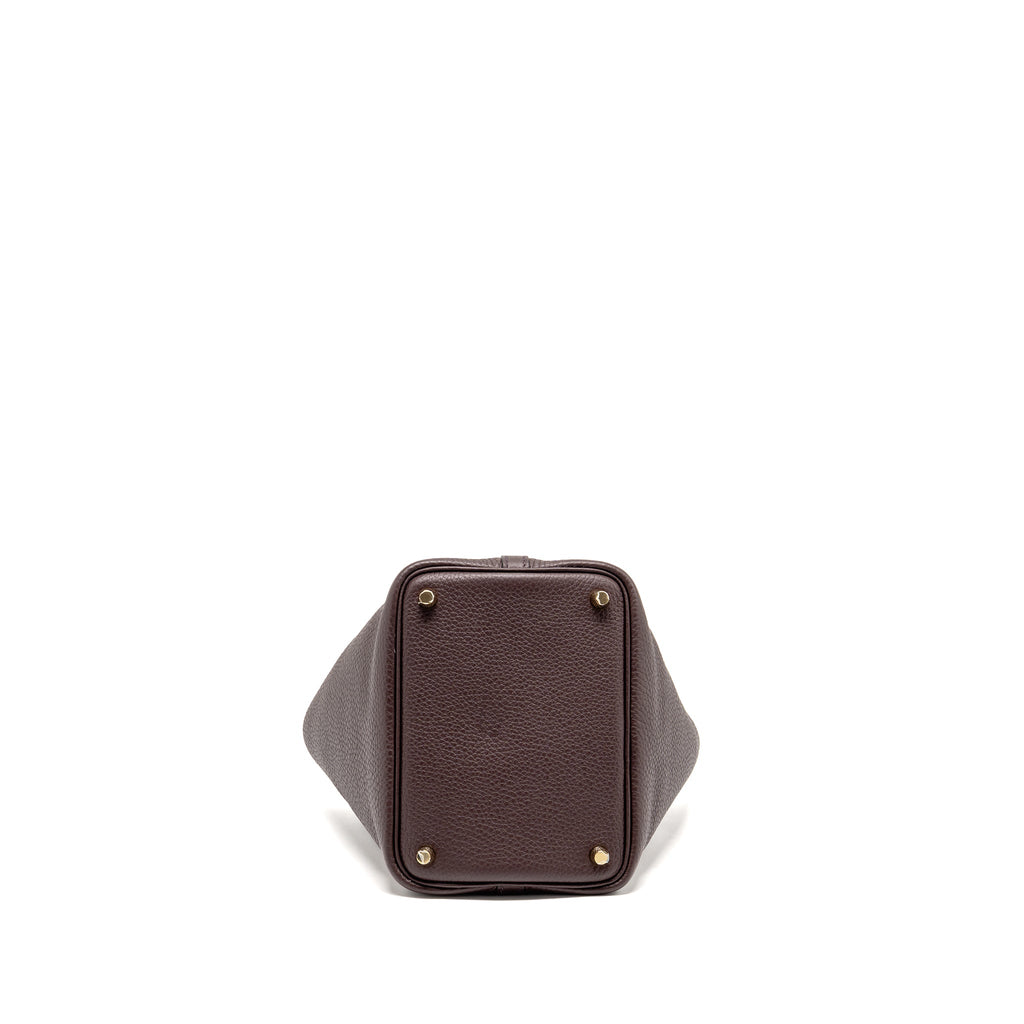 HERMES PICOTIN18 LOCK BAG CLEMENCE/SWIFT ROUGE SELLIER/CABAN GHW