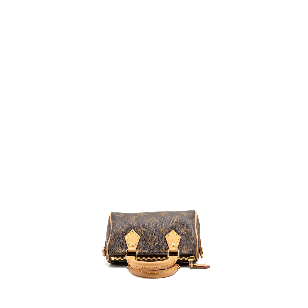 LOUIS VUITTON NANO SPEEDY MONOGRAM CANVAS GHW