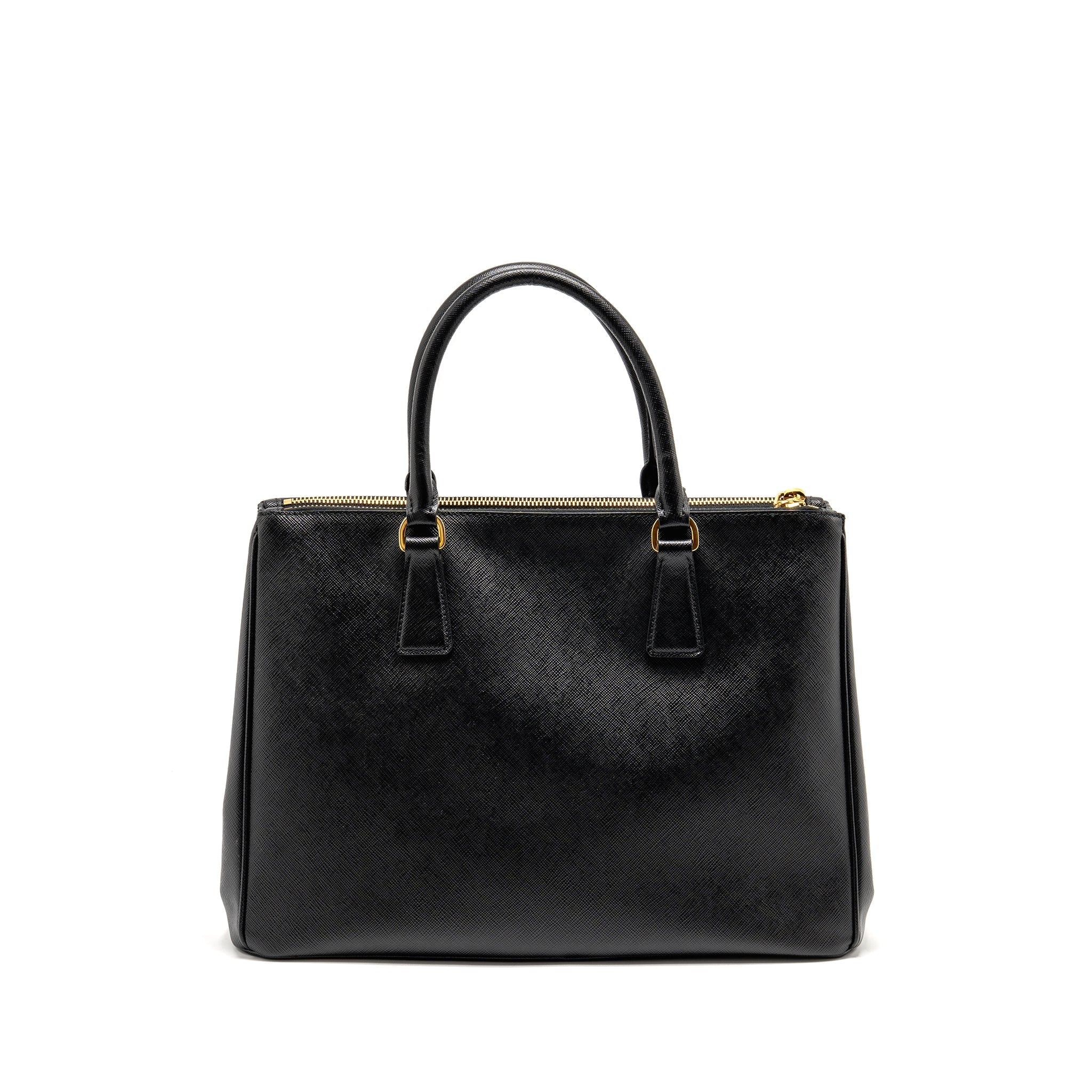 PRADA LARGE SAFFIANO TOTE BAG LEATHER BLACK GHW