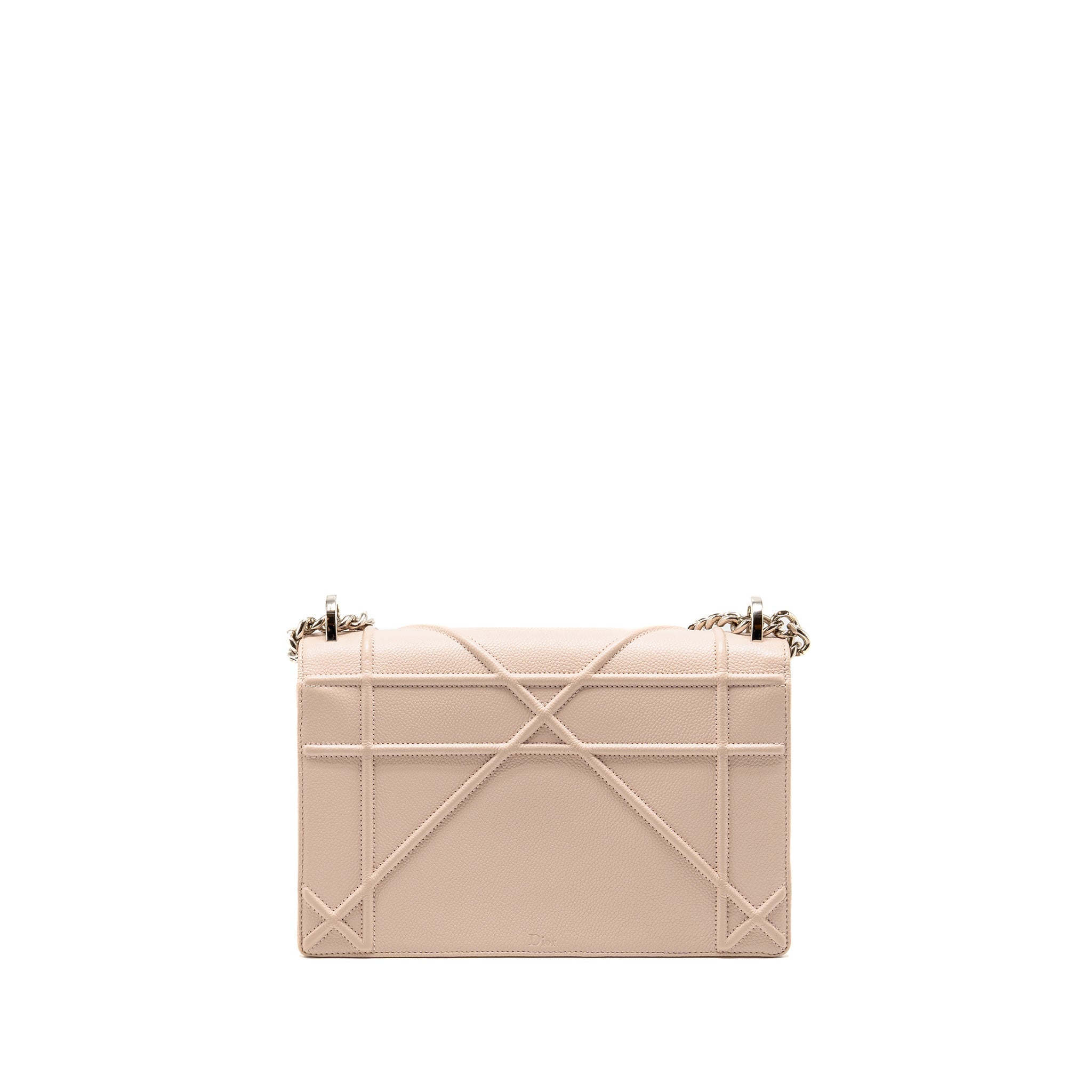 DIOR MEDIUM DIORAMA GRAINED CALFSKIN LIGHT PINK SHW