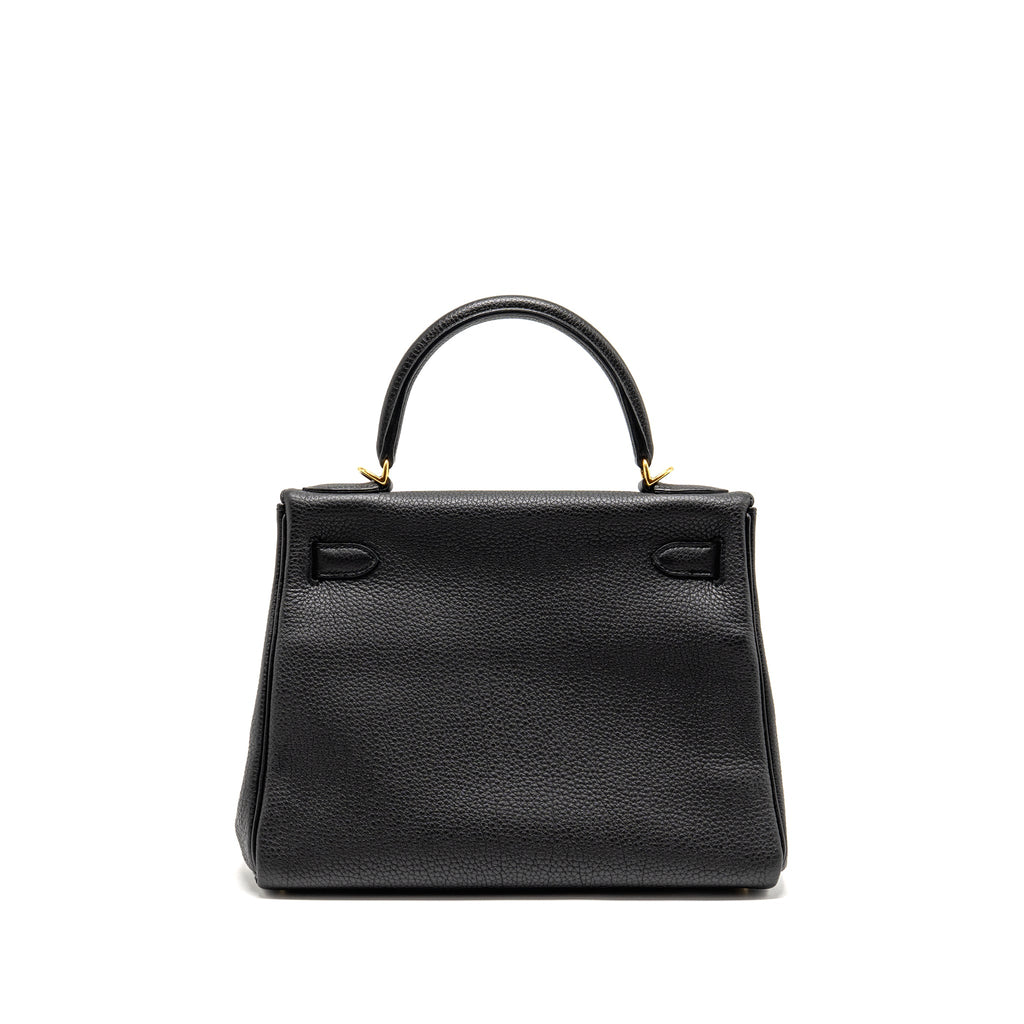 HERMES KELLY 28 TOGO BLACK GHW