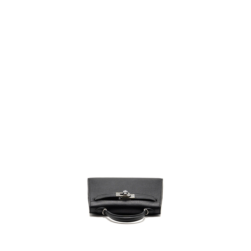 HERMES MINI KELLY EPSOM BLACK SHW